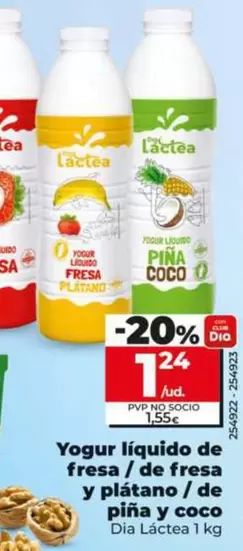 Dia Lactea - Yogur Liquido De Fresa