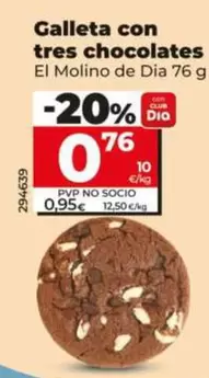 El Molino De Dia - Galleta Con Tres Chocolates