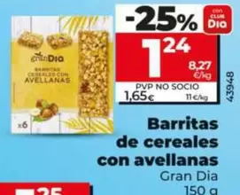 Gran Dia - Barritas De Cereales Con Avellanas 