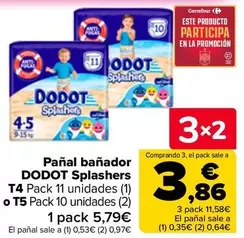Dodot - Panal Banador Splashers T4 O T5