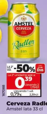 Amstel - Cerveza Radler Con Limon