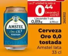 Amstel - Cerveza Oro 0,0 Tostada 
