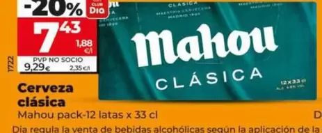 Mahou - Cerveza Clasica 