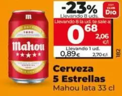 Mahou - Cerveza 5 Estrellas 