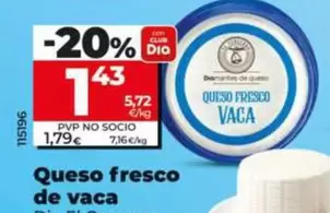 Dia El Cencerro - Queso Fresco De Vaca