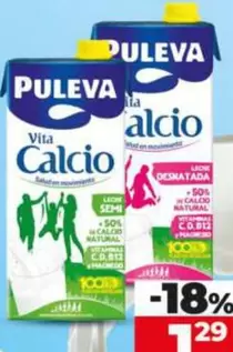 Puleva - Leche Calcio Semidesnatada/Desnatada
