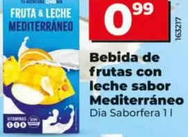 Dia Saborfera - Bebida De Frutas Con Leche Sabor Mediterraneo 