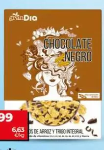 Gran Dia - Copos De Arroz Y Trigo Integral Con Chocolate Negro