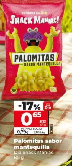 Dia Snack Maniac - Palomitas Sabor Mantequilla