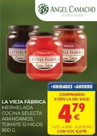 La Vieja Fábrica - Mermelada Cocina Selecta Arandanos, Tomate O Higos