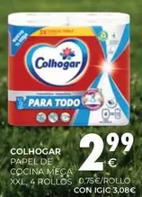 Colhogar - Papel De Cocina Mega Xxl, 4 Rollos