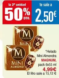 Magnum - Helado Mini Almendra