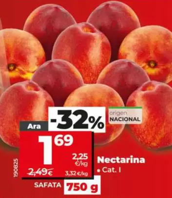 Nectarina Bandeja 750 G