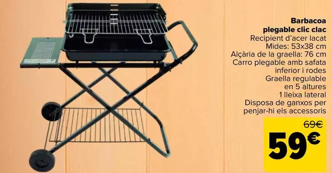 Barbacoa Plegable Clic Clac