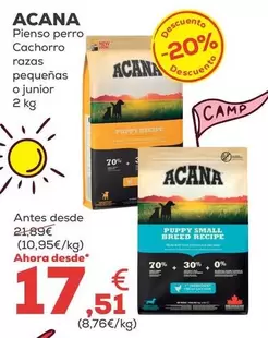 Acana - Pienso Perro Cachorro Razas Pequeñas O Junior