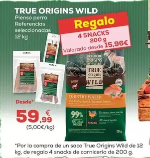True Origins - Wild Pientas Perro Referencias Seleccionadas