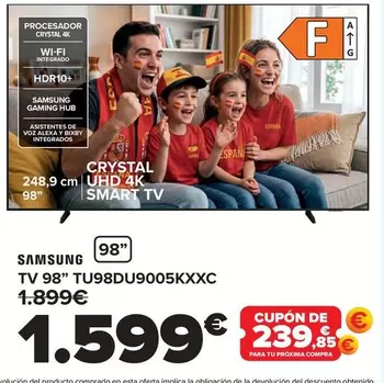 Samsung - TV 98" TU98DU9005KXXC