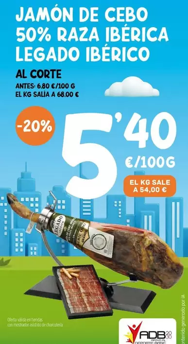 legado - Jamon De Cebo 50% Raza Iberica Legado Iberico