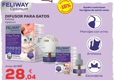Feliway - Optimum Difusor Para Gatos