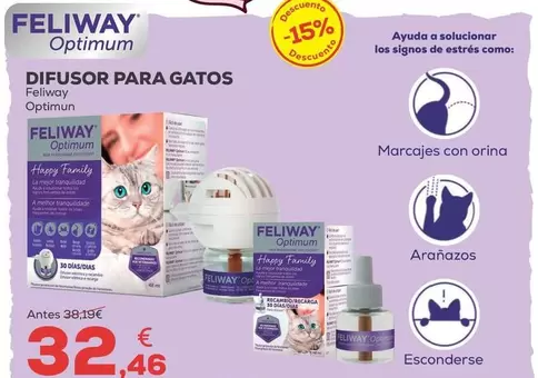 Feliway - Optimum Difusor Para Gatos