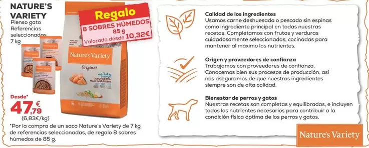 Nature's Variety - Pienso Gato