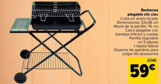 Barbacoa Plegable Clic Clac