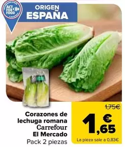 Carrefour El Mercado - Corazones De Lechuga Romana 