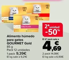 Gourmet - Alimento humedo para gatos