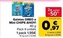 Oreo - Galetes  O Mini Chips Ahoy!