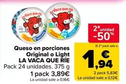 La vaca que ríe - Queso En Porciones Original O Light