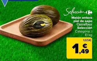 carrefour - Melon Entero Piel De Sapo Seleccion