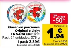 La Vaca Que Ríe - Queso En Porciones Original 