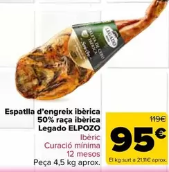 Legado ElPozo - Espatlla D'engreix Ibèrica 50% Raca Ibèrica