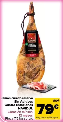 Navidul - Jamon Curado Reserva Sin Aditivos Cuatro Estaciones