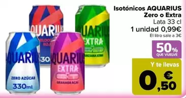 Aquarius - Isotonicos Zero O Exra