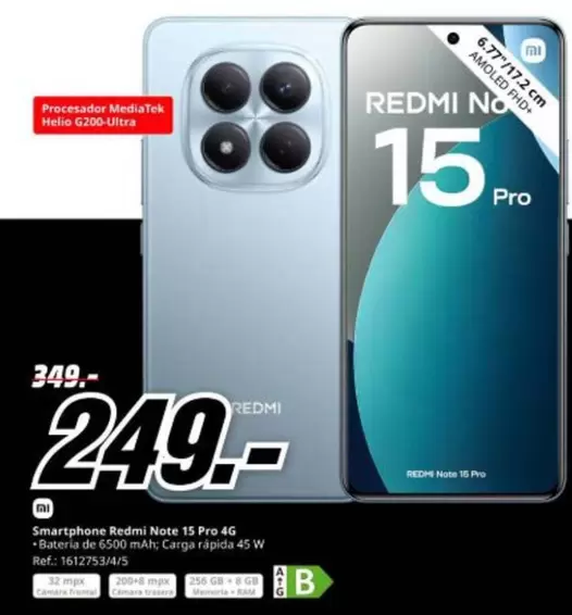 Xiaomi - Smartphone Redmi Note 15 Pro 4g