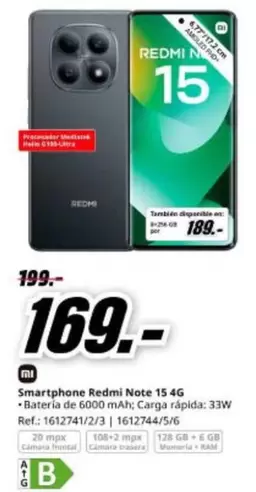 Xiaomi - Smartphone Redmi Note 15 4g