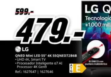 LG - QNED MINI LED 55" 4K 55QNED72B6B