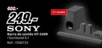 Sony - Barra De Sonido Ht-s40r