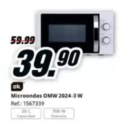 Ok. - Microondas Omw 2024-3 W