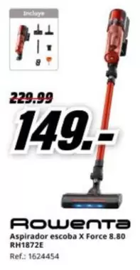 Rowenta - Aspirador Escoba X Force 8.80 Rh1872e