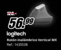 Logitech - Ratón Inalambrico Vertical Mx