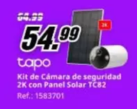Tapo - Kit De Cámara De Seguridad 2k Con Panel Solar TC82