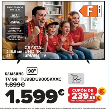 Samsung - TV 98" TU98DU9005KXXC