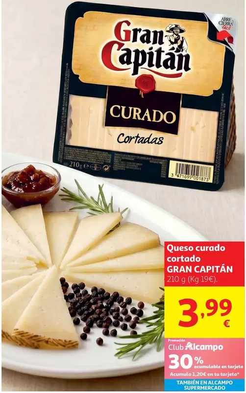 Queso Semi Cortado Gran Capitan 230g                        