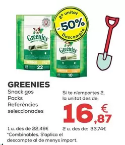 Greenies - Snack Perro Packs Referencias Seleccionadas