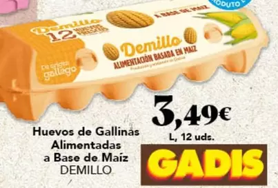 Demillo - Huevos De Gallinas Alimentadas A Base De Maiz