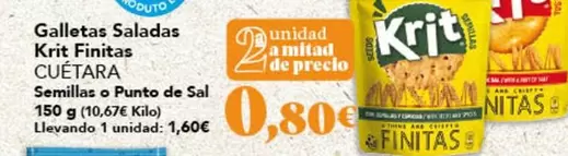 Cuétara - Galletas Saladas Krit Finitas
