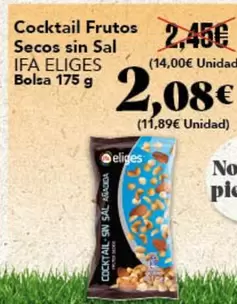 Ifa Eliges - Cocktail Frutos Secos Sin Sal