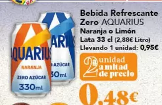 Aquarius - Bebida Refrescante Zero